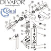 Ideal Standard Ceramix Blue Dual Control Bath Shower Tap Spare Parts